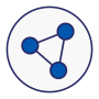 Connected points representing relationships and networks.